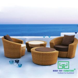 Bàn Ghế Nhựa Giả Mây MT2A74