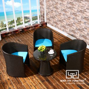 Bàn Ghế Nhựa Giả Mây MT2A115