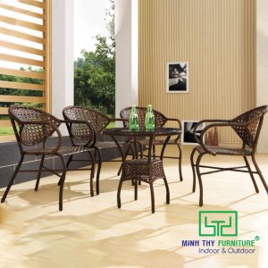 Bàn Ghế Nhựa Giả Mây MT2A121