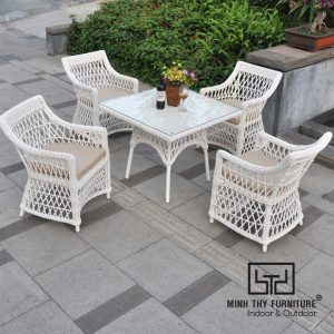 Bàn Ghế Nhựa Giả Mây MT2A122