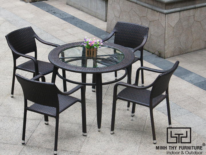 BÀN GHẾ NHỰA GIẢ MÂY - MT2A127 BÀN GHẾ NHỰA GIẢ MÂY - MT2A127