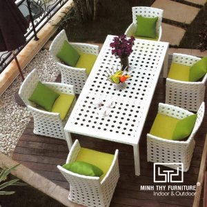 Bàn Ghế Nhựa Giả Mây MT2A135