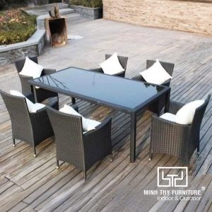 Bàn Ghế Nhựa Giả Mây MT2A138