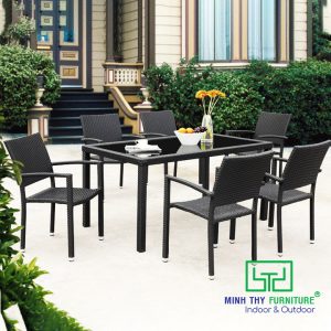 Bàn Ghế Nhựa Giả Mây MT2A143