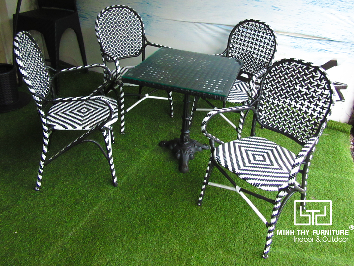 BÀN GHẾ NHỰA GIẢ MÂY MT2A261 BÀN GHẾ NHỰA GIẢ MÂY MT2A261