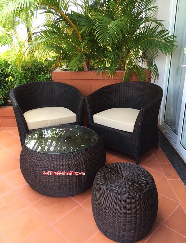 Ghế Hồ Bơi Nhựa Giả Mây