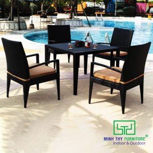 Bàn Ghế Mây Nhựa MT215
