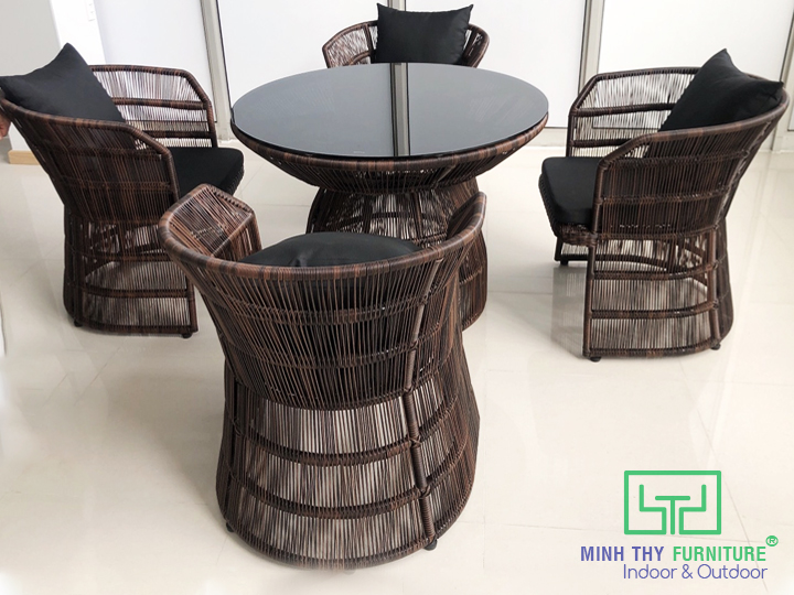 BÀN GHẾ NHỰA GIẢ MÂY MT2A240 BÀN GHẾ NHỰA GIẢ MÂY MT2A240