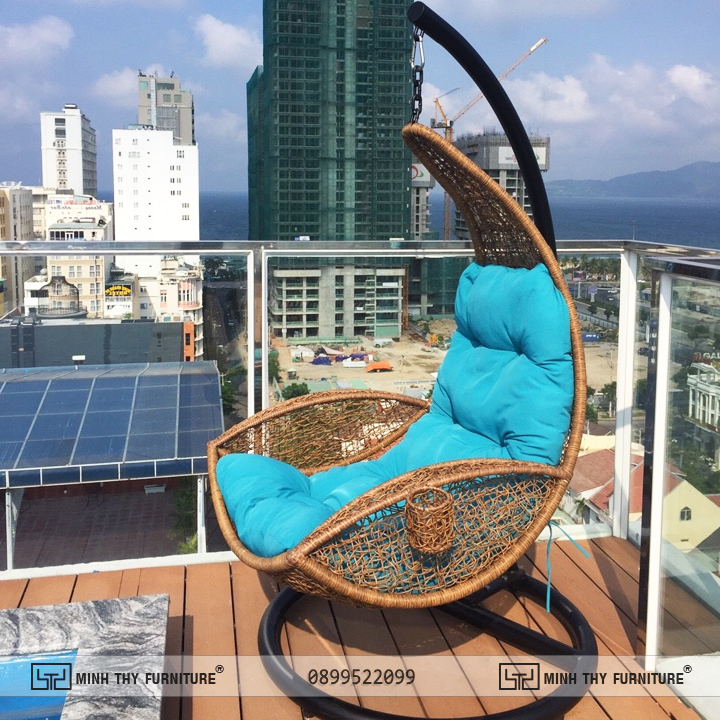 xích đu ban công MT930 nhựa giả mây xích đu ban công MT930 nhựa giả mây