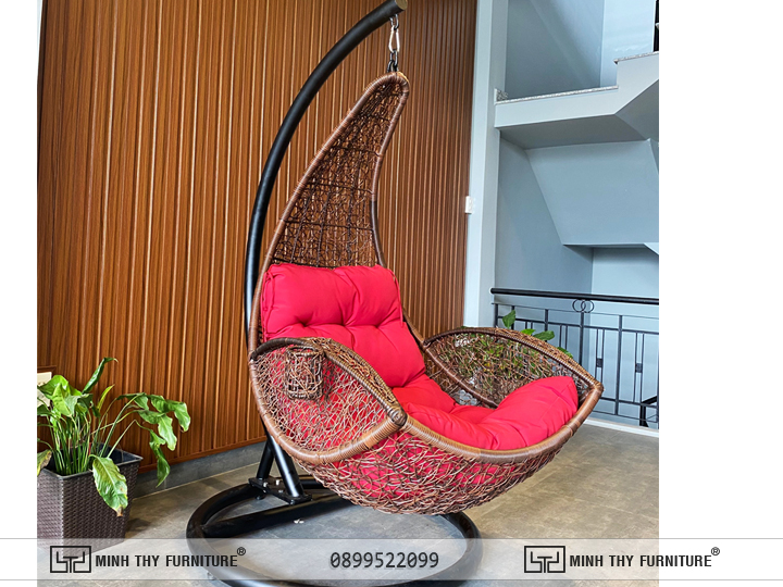 xích đu ban công MT930 nhựa giả mây xích đu ban công MT930 nhựa giả mây