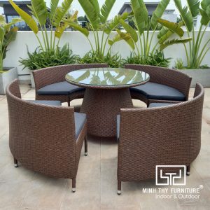 Bàn Ghế Nhựa Giả Mây MT2A118