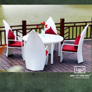 Bàn Ghế Nhựa Giả Mây MT2A140