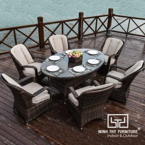 Bàn Ghế Giả Mây MT2037
