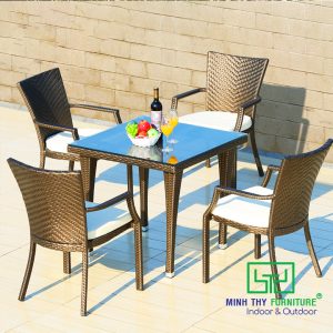 Bàn Ghế Nhựa Giả Mây MT2A123