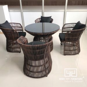 Bàn Ghế Nhựa Giả Mây MT2A240