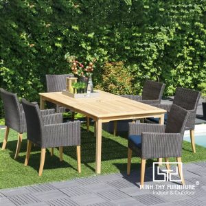 Bàn Ghế Nhựa Giả Mây MT2A263