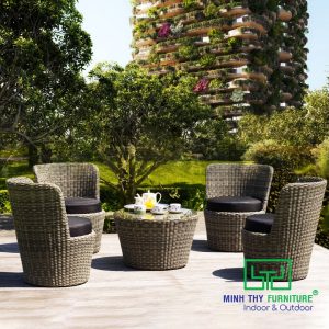 Bàn Ghế Nhựa Giả Mây MT2A78