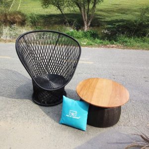 Bàn Ghế Cafe Mây Nhựa MT2A271
