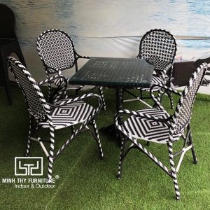 Bàn Ghế Nhựa Giả Mây MT2A261