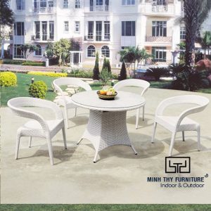 Bàn Ghế Nhựa Giả Mây MT2A77