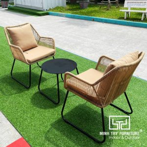 Bộ Bàn Ghế Ban Công Nhựa Mây Nhựa MT2004