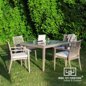 Bộ Bàn Ghế Giả Mây MT2A217