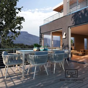 Bàn Ghế Nhựa Giả Mây MT2A233