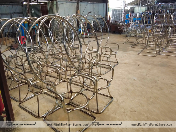 Gia công khung ghế nữ hoàng Inox