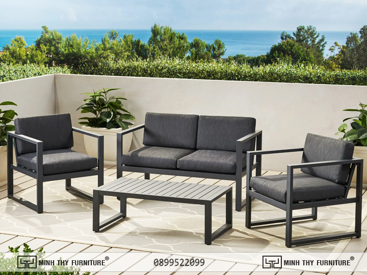 Sofa sắt sơn tĩnh điện ngoài trời