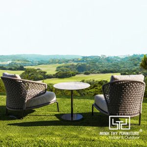 Bộ Ghế Cafe Đan Dây Dù MT2A215