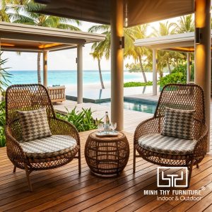 Bàn Ghế Thư Giãn Giả Mây Ngoài Trời MT2061