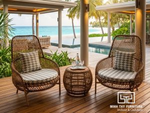 Bàn Ghế Thư Giãn Giả Mây Ngoài Trời MT2061