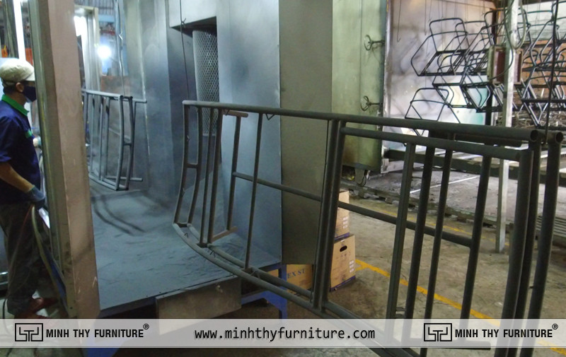 Khung ghế hồ bơi mây nhựa MT462 được sơn tĩnh điện chống gỉ 