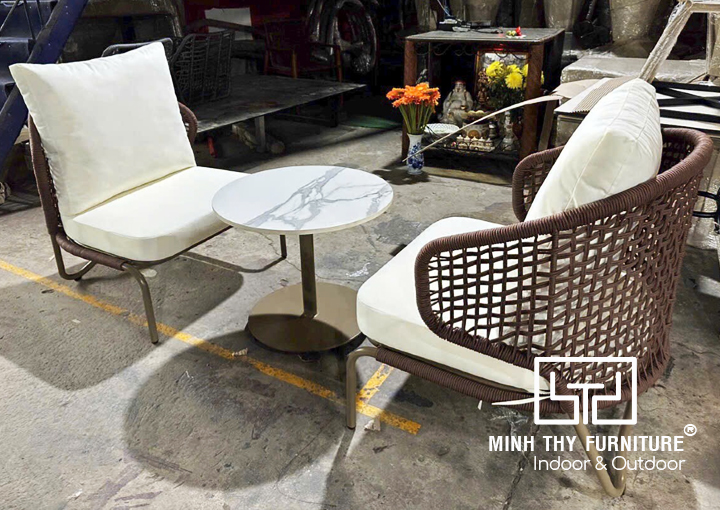 BỘ GHẾ CAFE ĐAN DÂY DÙ MT2A215